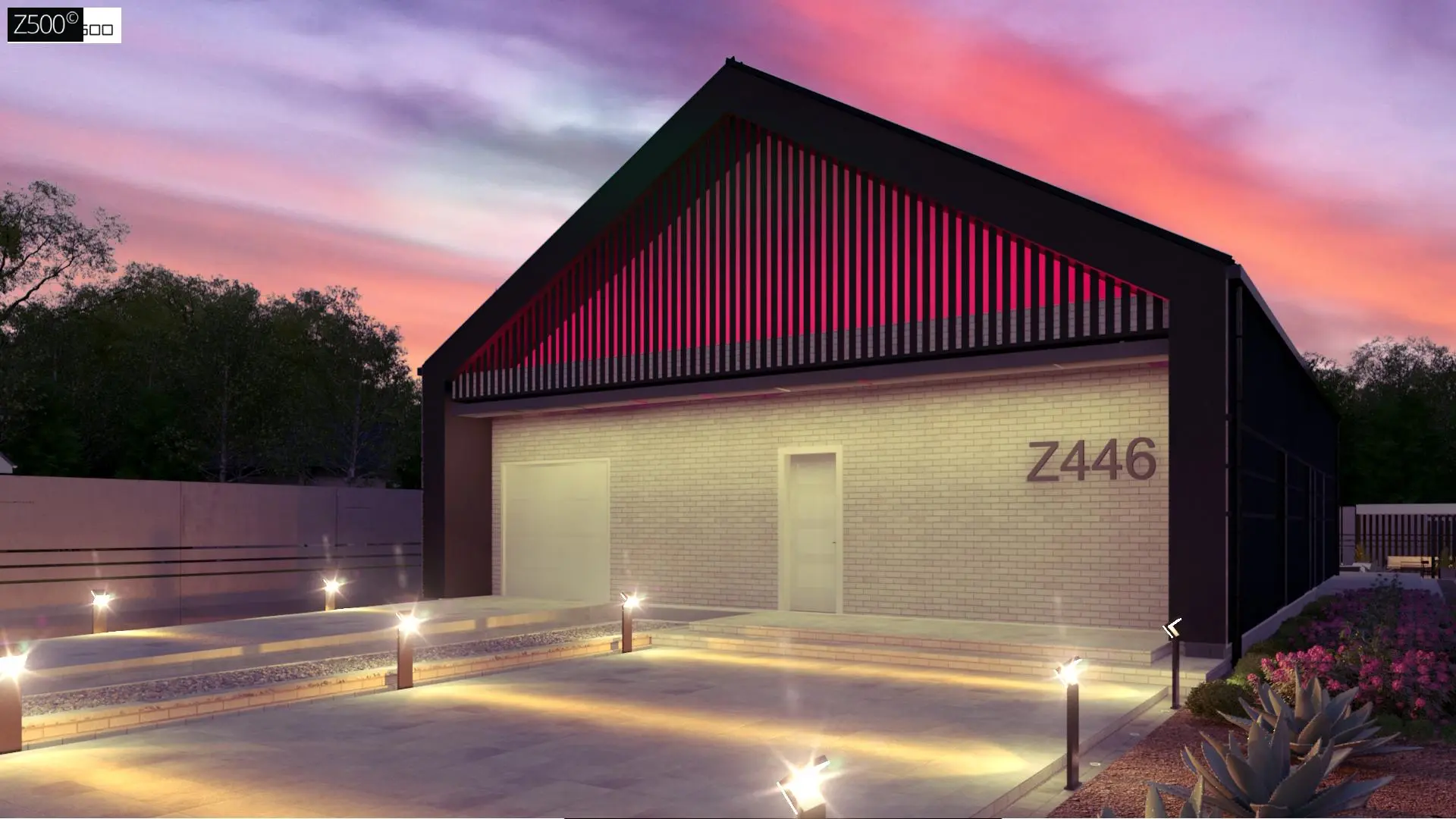 Современный одноэтажный дом с грамотной удобной планировкой Z446