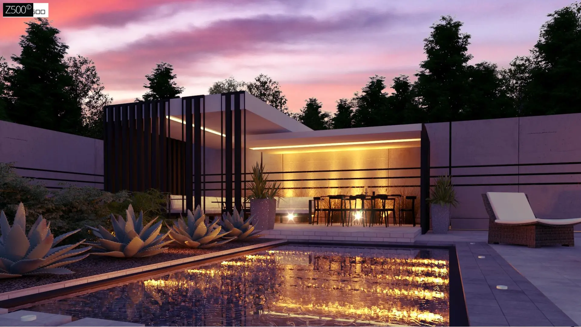 Современный одноэтажный дом с грамотной удобной планировкой Z446