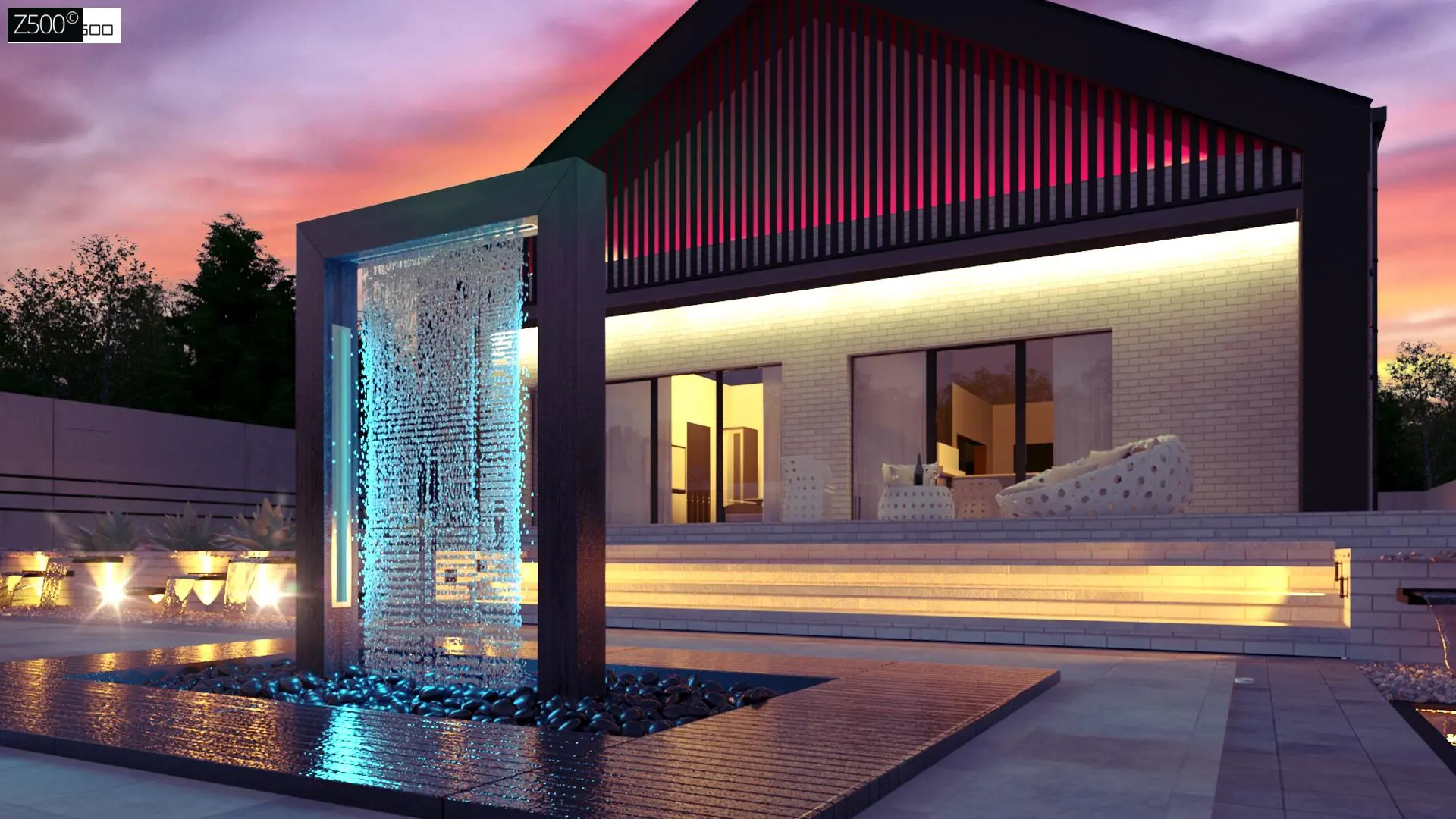 Современный одноэтажный дом с грамотной удобной планировкой Z446