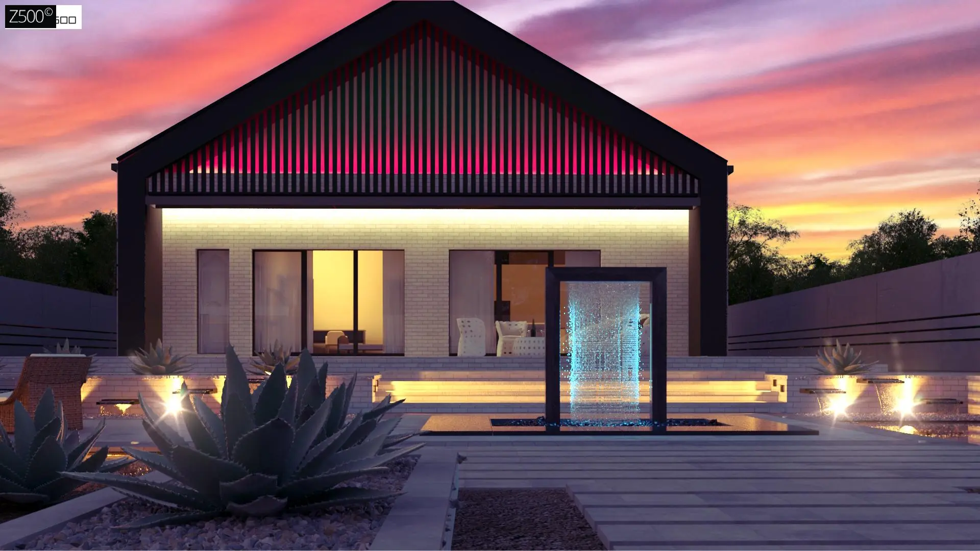 Современный одноэтажный дом с грамотной удобной планировкой Z446