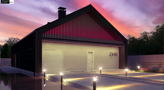 Современный одноэтажный дом с грамотной удобной планировкой Z446