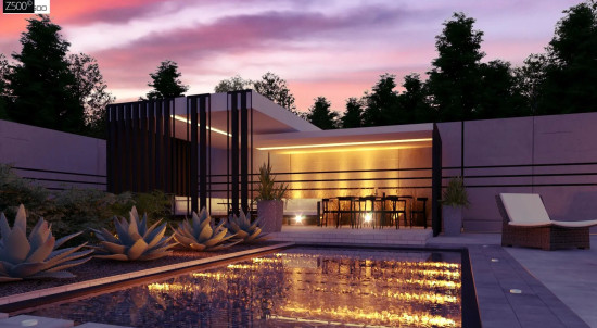 Современный одноэтажный дом с грамотной удобной планировкой Z446