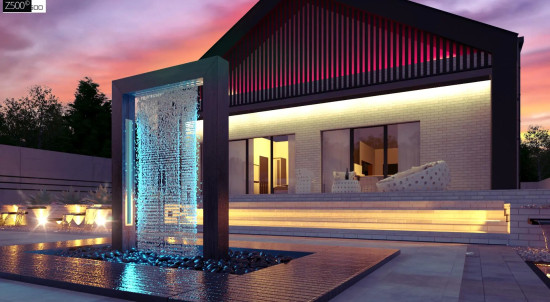 Современный одноэтажный дом с грамотной удобной планировкой Z446